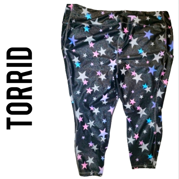 torrid Pants - [5X] Torrid *Last Price Drop ~ FULL LENGTH LEGGING - CORE GREY SHINE & STARS
